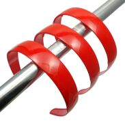 OPASKI DO WŁOSÓW PLASTIKOWE CZERWONE 3 SZTUKI                                                                                              (1004 SAM) - 2