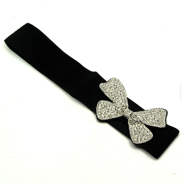 PASEK OZDOBNY DAMSKI GUMOWY  -OSTATNIA SZTUKA!                                                                 0656-3