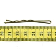 IZA WSUWKI DO WŁOSÓW KARBOWANE ZŁOTE MATOWE 6CM 2 KULKI 100 SZTUK (326/100 MAT) - 3