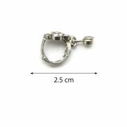 KOLCZYKI KLASYCZNE WISZĄCE Z CYRKONIAMI KWIATKI SREBRNE 0608-23 - 4