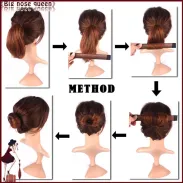 TWISTER / HAIRAGAMI DO WŁOSÓW CZARNY 2 SZTUKI                     (9277 SA) - 2