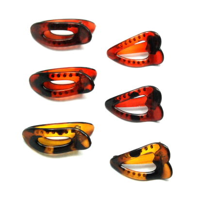 KLAMRY/ SPINKI DO WŁOSÓW BRĄZOWE 6 SZTUK                                                           (0196-517 SAH)