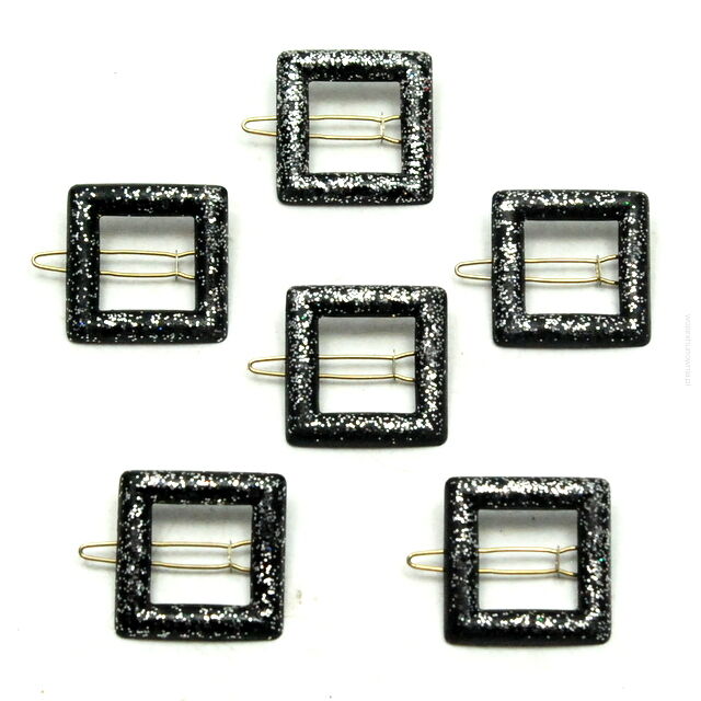 SPINKI DO WŁOSÓW ŚREDNIE BROKATOWE 6 SZTUK 0167-58