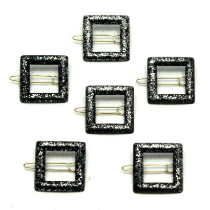 SPINKI DO WŁOSÓW ŚREDNIE BROKATOWE 6 SZTUK 0167-58