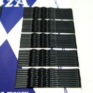 WSUWKI DO WŁOSÓW IZA KARBOWANE CZARNE 6 CM Z KULKĄ 100 SZTUK                                                            (0620/100) - 3