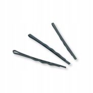 WSUWKA CZARNA MATOWA KARBOWANA SZEROKA 6 CM 36 SZTUK                                           (WS206/36MAT) - 2