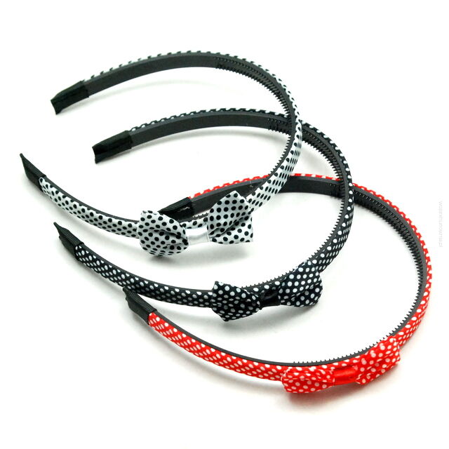 OPASKI DO WŁOSÓW KOKARDKI 12 SZTUK                                                                               (0193-34 SA)