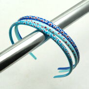 OPASKI DO WŁOSÓW CIENKIE NIEBIESKIE 6 SZTUK                                    (0290-503) - 2