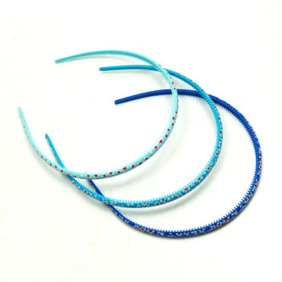 OPASKI DO WŁOSÓW CIENKIE NIEBIESKIE 6 SZTUK                                    (0290-503)