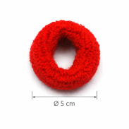 GUMKI FROTKI DO WŁOSÓW PUCHATE MIX KOLOROWY 20 SZTUK (0102-3 SA) - 3