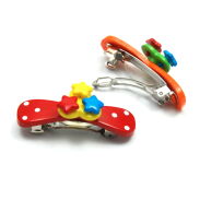 KLAMRY / SPINKI DO WŁOSÓW DZIECIĘCE KOLOROWE 6 SZTUK (0209-550) - 2
