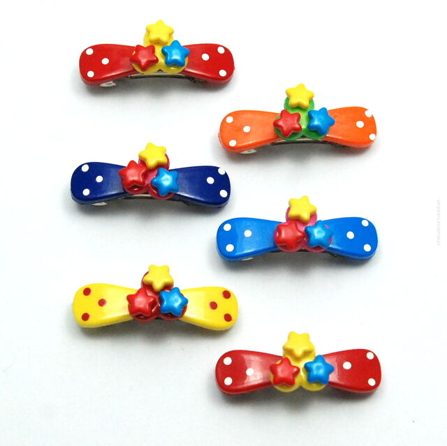 KLAMRY / SPINKI DO WŁOSÓW DZIECIĘCE KOLOROWE 6 SZTUK (0209-550)