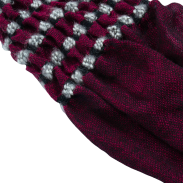 SZAL DAMSKI BORDOWY Z FRĘDZLAMI                                                                    SZAL-28 - 3