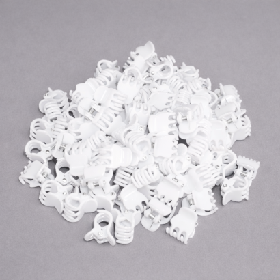 SZCZĘKI DO WŁOSÓW KRABIKI/ŻABKI BIAŁE 50 SZTUK                              (0146/W/50)