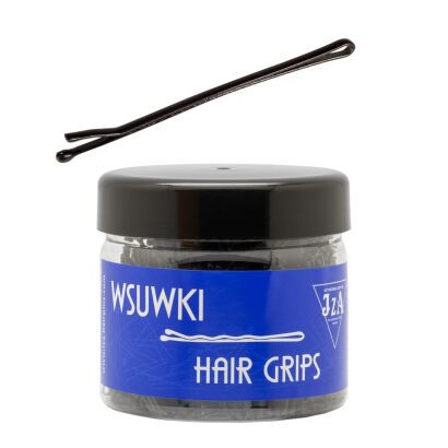 WSUWKI DO WŁOSÓW IZA CZARNE PROSTE 2 KULKI 6 CM 500G                                                                   (106/G)