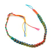 BRANSOLETKI NA SZNURKU KOLOROWE WIĄZANE 6 SZTUK                                            1814 AS - 3