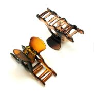 SZCZĘKI DO WŁOSÓW BRĄZOWE 6 SZTUK                                                                (0130-27 SAM) - 3