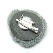 BROSZKA / SPINKA SZARA Z MATERIAŁU                                                                   0615-516 A/S - 2