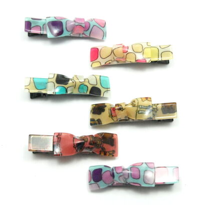 SPINKI OZDOBNE DO WŁOSÓW KOLOROWE 12 SZTUK                                                                    (8209 SA)