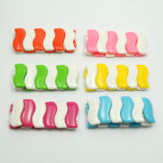 BRANSOLETKI PLASTIKOWE KOLOROWE (6 SZTUK)                                                                          0608-626 - 2