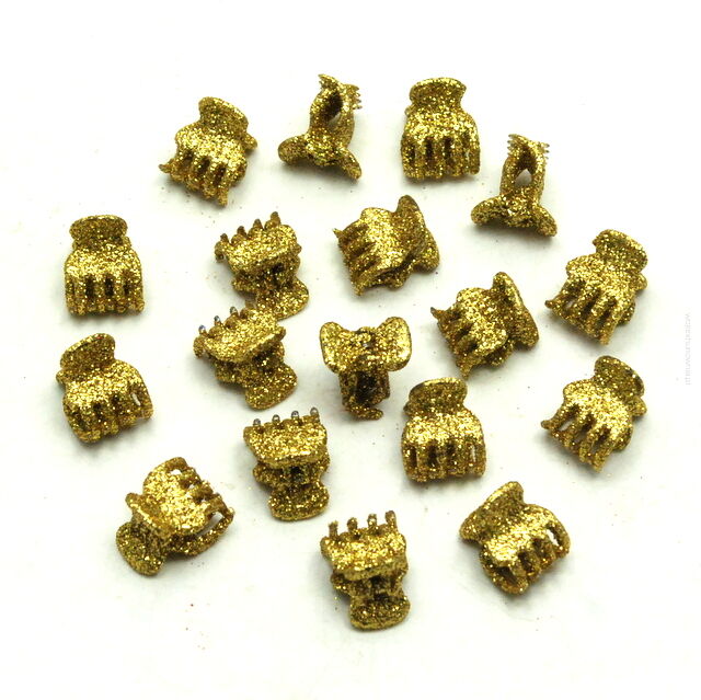 SZCZĘKI/KRABIKI BROKATOWE MAŁE (50 SZTUK)                                            0245-64