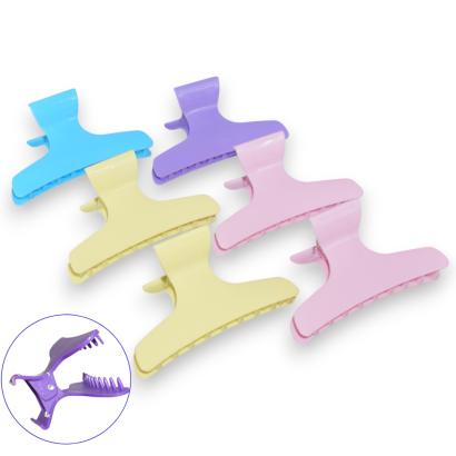 SZCZĘKI-KLIPSY FRYZJERSKIE DUŻE 12 SZTUK                               (0327-1)