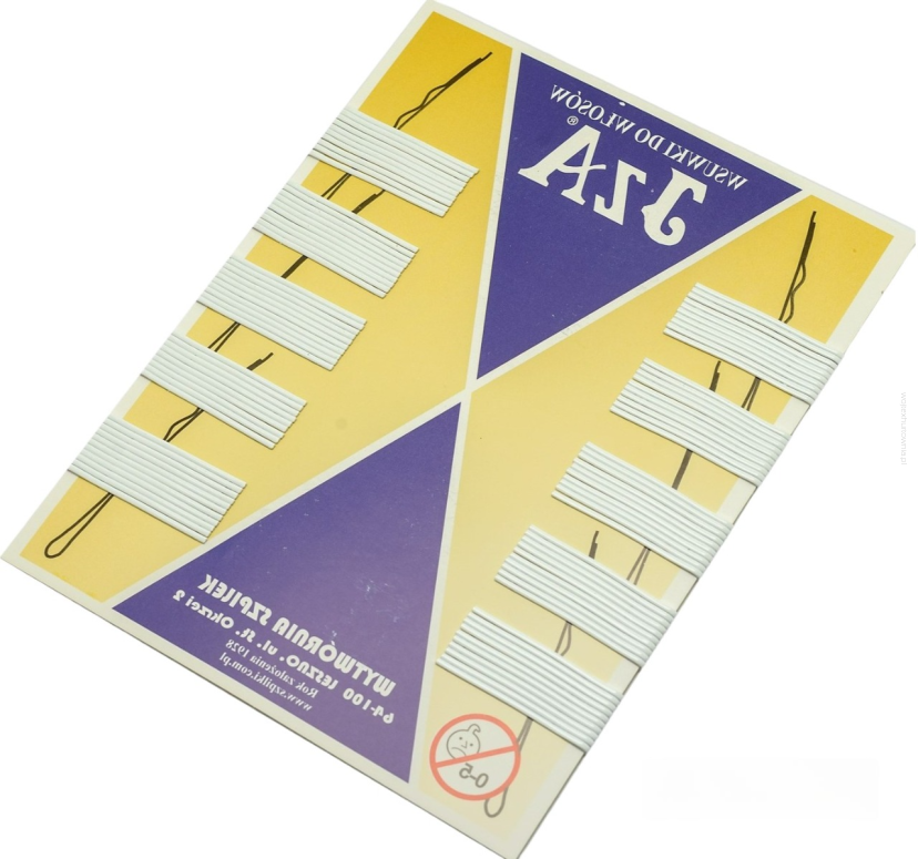 WSUWKI DO WŁOSÓW IZA BIAŁE PROSTE 4 CM 100 SZTUK                            (0402/100)