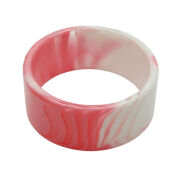 BRANSOLETKI PLASTIKOWE RÓŻOWO- BIAŁE 2 SZTUKI                                                                      (4944 SAM) - 3