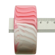 BRANSOLETKI PLASTIKOWE RÓŻOWO- BIAŁE 2 SZTUKI                                                                      (4944 SAM) - 4