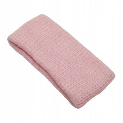 OPASKA NA GŁOWĘ ELASTYCZNA WEŁNIANA RÓŻOWA                   (0111-7 SAH)