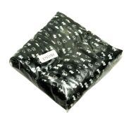 GUMKI DO WŁOSÓW CZARNE Z NADRUKIEM W SERDUSZKA 25 SZTUK                  (3288 SA) - 4