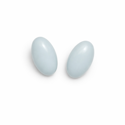 KLASYCZNE KLIPSY "JABLONEX" OWALNE MLECZNE 0642-511