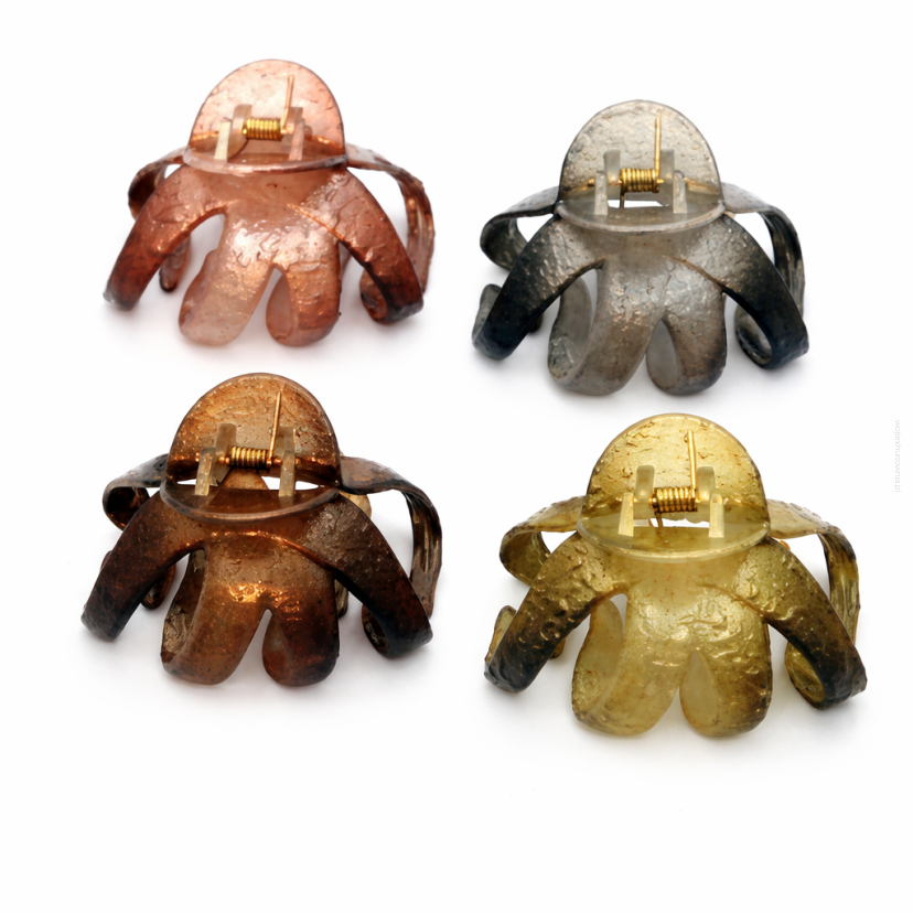 KLAMRY DO WŁOSÓW CHROPOWATE MIX KOLOR (4 SZT) 0130-2