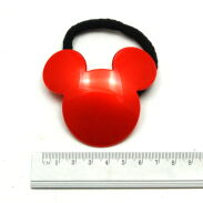 GUMKI DO WŁOSÓW OZDOBNE CZERWONE-MISIE 2 SZTUKI (08282 SA) - 3