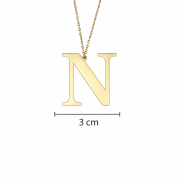 NASZYJNIK Z LITERKĄ 