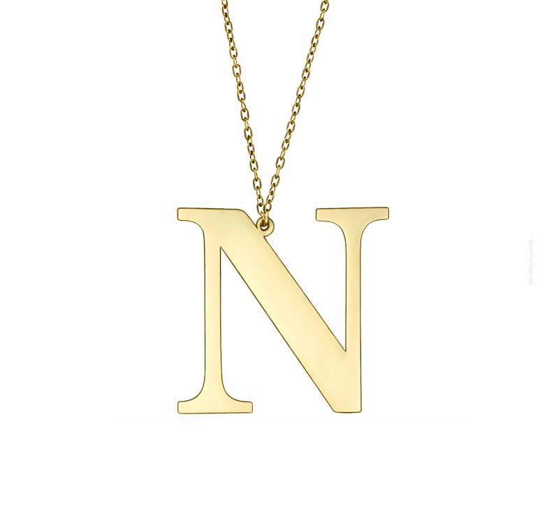 NASZYJNIK Z LITERKĄ 