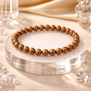 BRANSOLETKA BRĄZOWA Z DROBNYCH PEREŁEK JABLONEX (BRPR-22 SAH) - 3