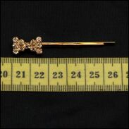 WSUWKI DO WŁOSÓW ZŁOTE Z DŻETAMI KLEPSYDRA WG 109/12 - 4