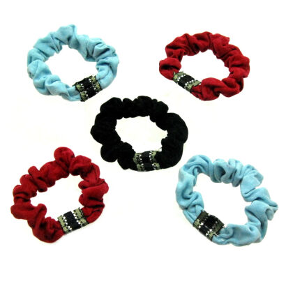 GUMKI DO WŁOSÓW KOLOROWE 5 SZTUK (0521 S)