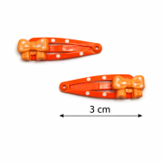 SPINKI / PYKI DO WŁOSÓW Z KOKARDKAMI 6 SZTUK (0301-21 SAH) - 2