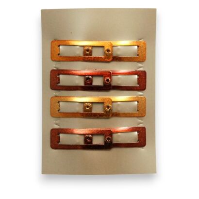 PYKI / SPINKI DO WŁOSÓW DZIECIĘCE MINI METALOWE BEZ OZDÓB 8 SZTUK (0279 S)