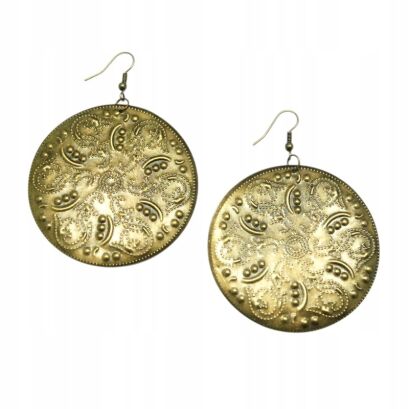 KOLCZYKI WISZĄCE METALOWE OKRĄGŁE                            (0611-643 SA)