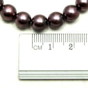 BRANSOLETKA KLASYCZNA FIOLETOWA Z PEREŁEK JABLONEX 0613-41 - 3