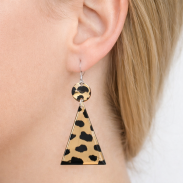 KOLCZYKI WISZĄCE PLASTIKOWE PANTERKI                                                                                      (0613-1014 SA) - 2