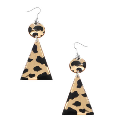 KOLCZYKI WISZĄCE PLASTIKOWE PANTERKI                                                                                      (0613-1014 SA)