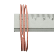 brak KOLCZYKI  METALOWE KOŁA JASNY RÓŻ                                                      (3028 SAH) - 3