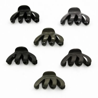 SZCZĘKI DO WŁOSÓW ŚREDNIE SZARE 6 SZTUK (0217-60 SAM)