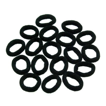 GUMKI DO WŁOSÓW "ROBAK" CZARNA 50 SZTUK                                            (0100-01)