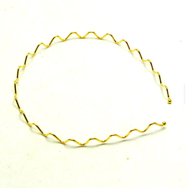 OPASKI DO WŁOSÓW METALOWE ZYGZAKI 6 SZTUK                                                             (0176-505 SA)