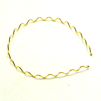 OPASKI DO WŁOSÓW METALOWE ZYGZAKI 6 SZTUK                                                             (0176-505 SA)